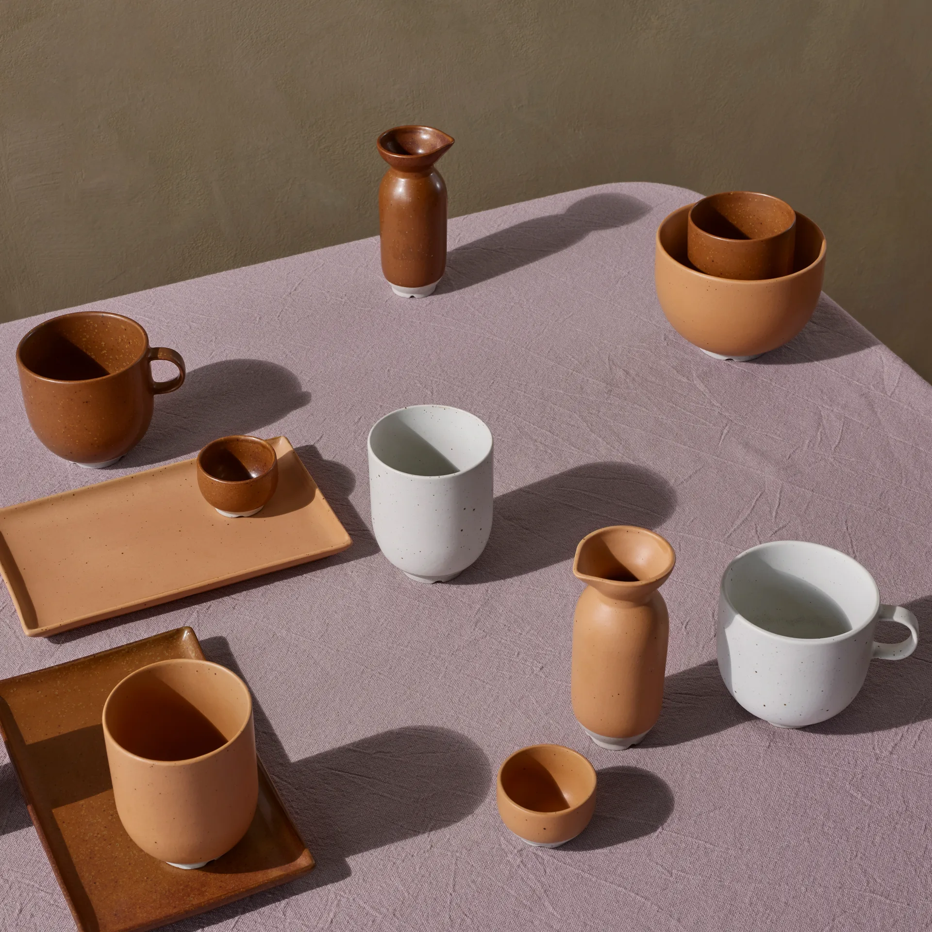 Taza con asa Eli 20 cl, Matte soft light grey Broste Copenhagen