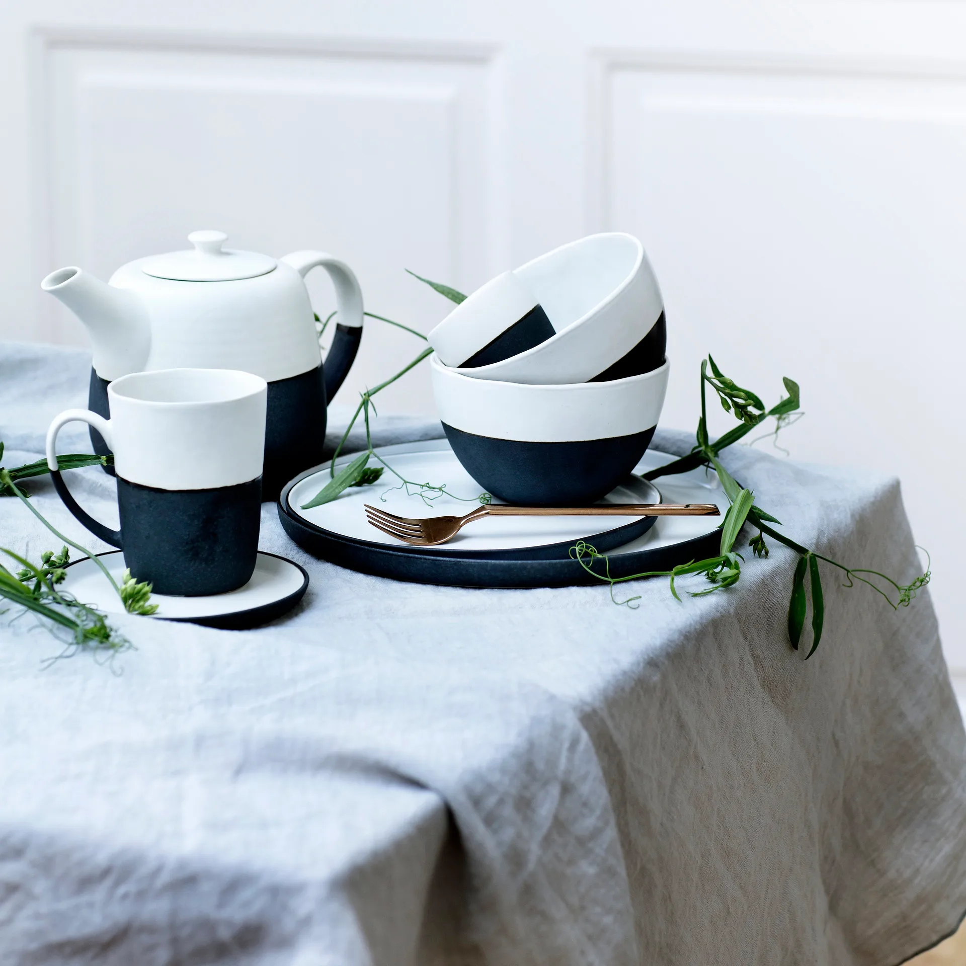 Taza con asa Esrum, 11 cm Broste Copenhagen