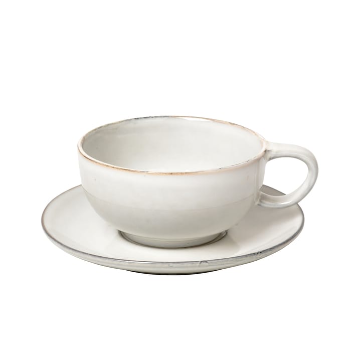 Taza de té y plato Nordic Sand - 5,8 cm - Broste Copenhagen