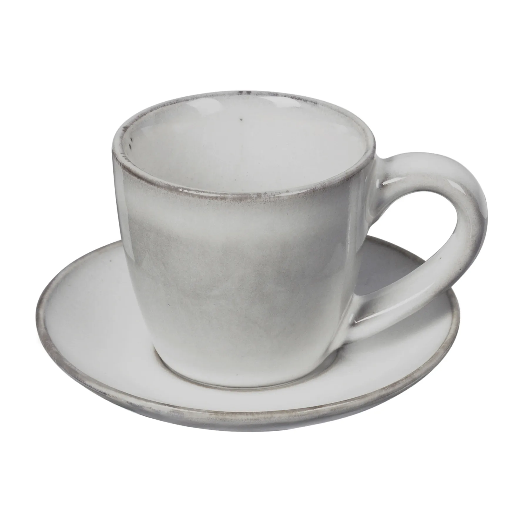 Taza espresso y platillo Nordic Sand, 5 cl Broste Copenhagen