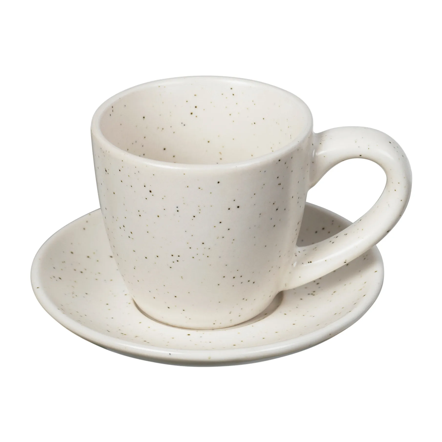 Taza espresso y platillo Nordic Vanilla 5 cl, Cream Broste Copenhagen