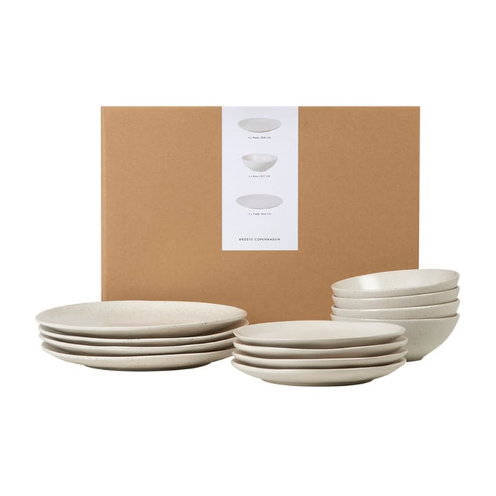 Vajilla Nordic Vanilla, 12 piezas Broste Copenhagen