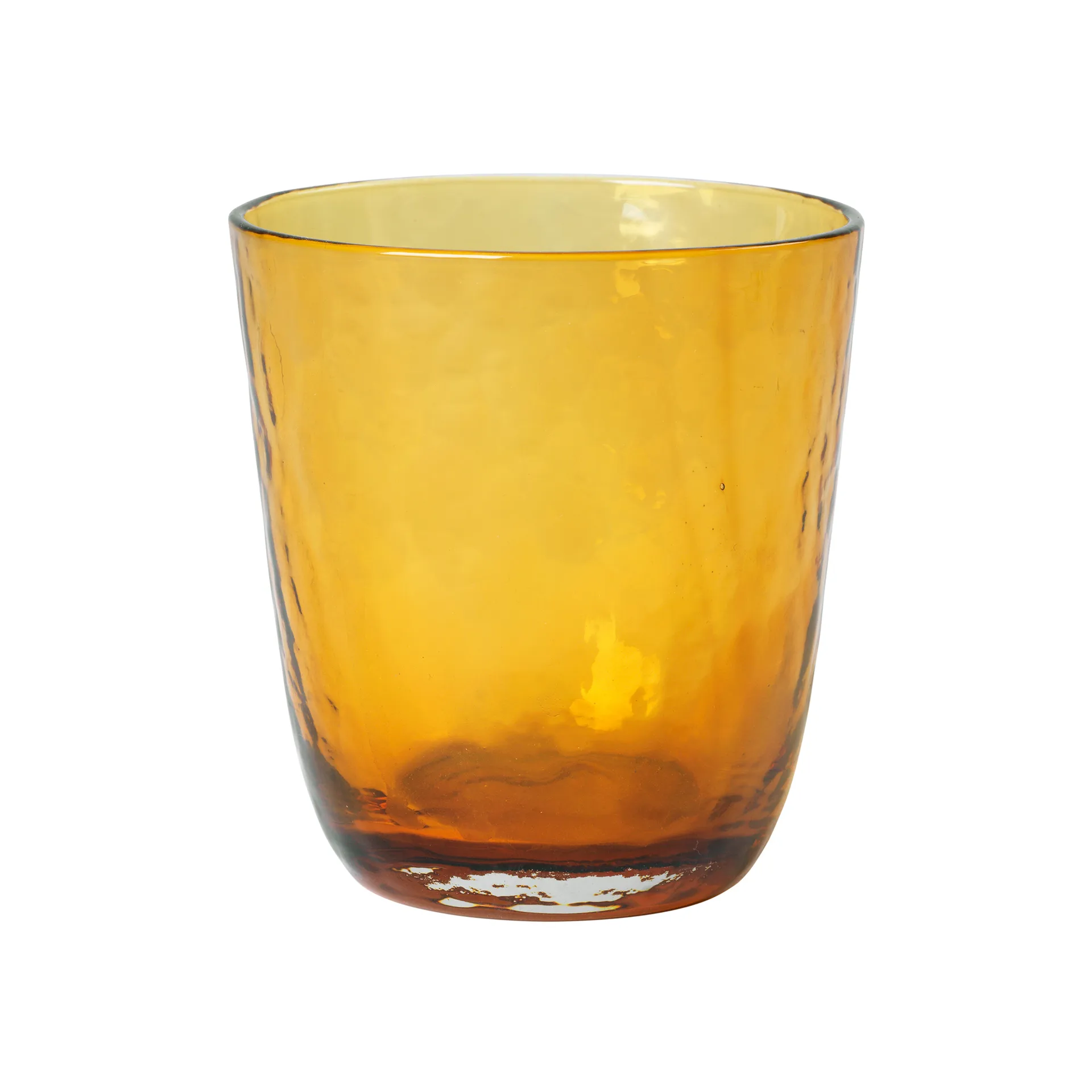 Vaso para beber Hammered 33,5 cl, ámbar Broste Copenhagen