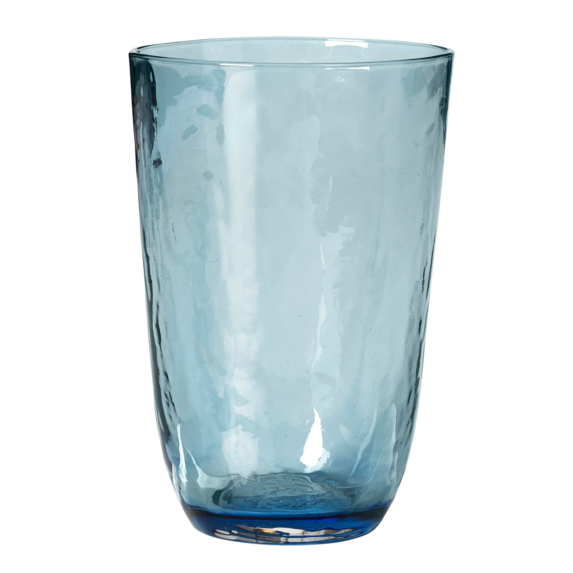 Vaso para beber Hammered 50 cl, azul Broste Copenhagen