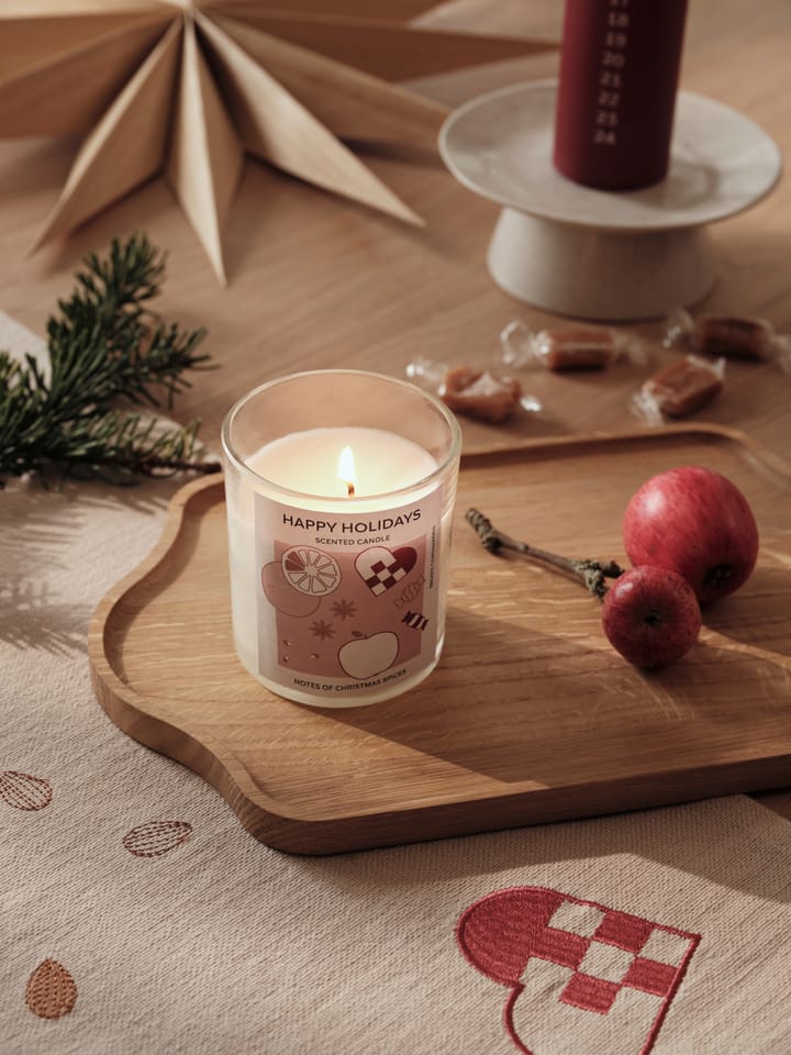 Vela aromática Happy Holidays 32 h, White Broste Copenhagen