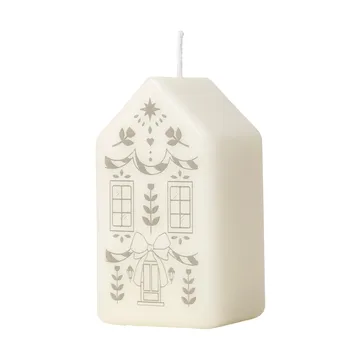Vela de bloque Casa - White-Silver - Broste Copenhagen
