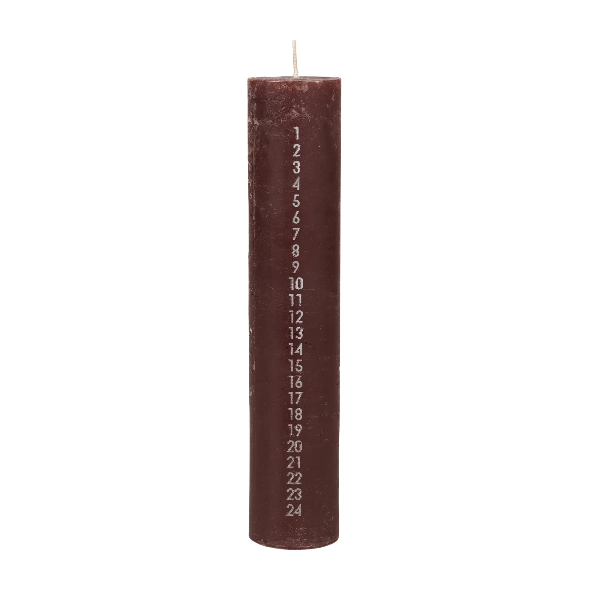 Vela de calendario Rustic, Madder brown Broste Copenhagen