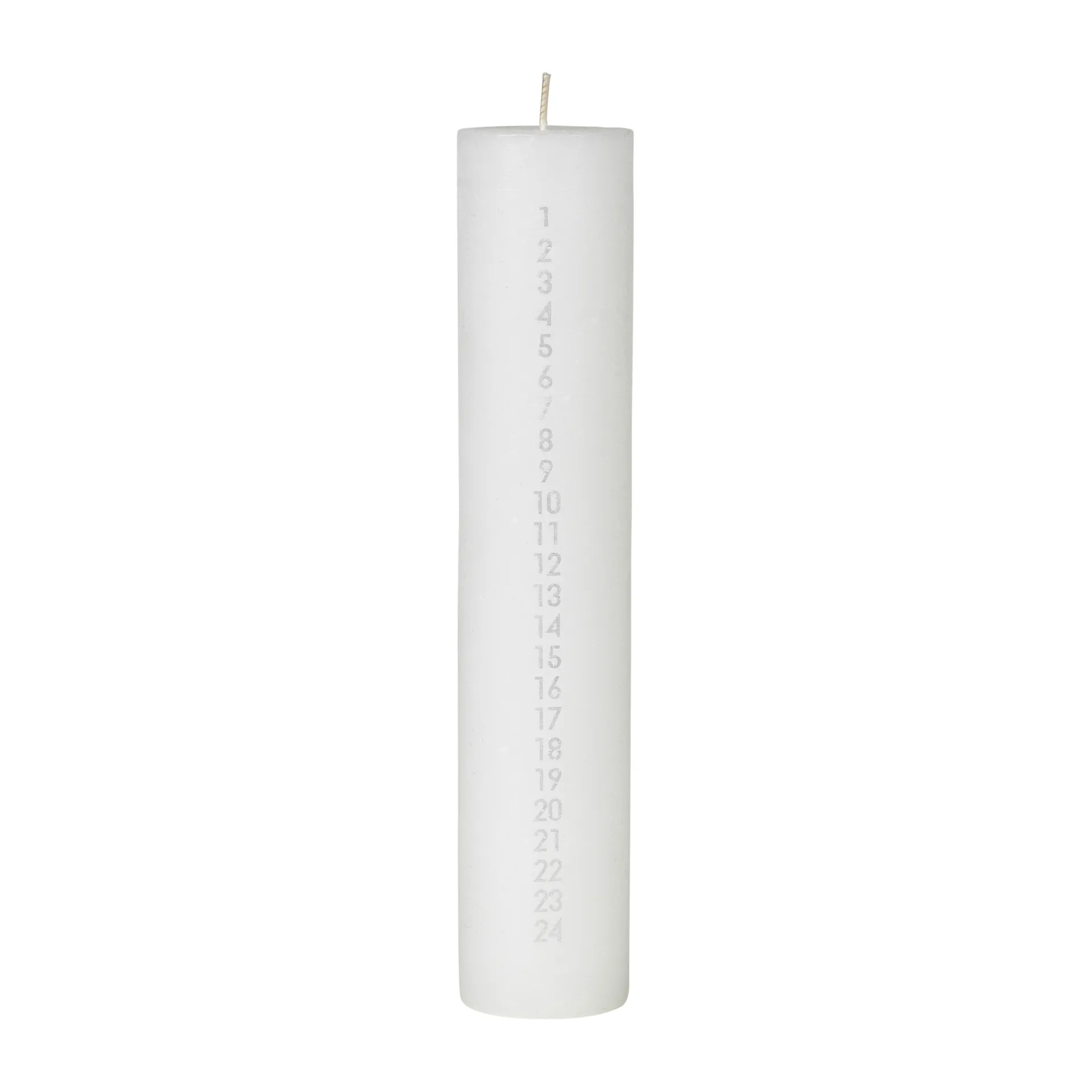 Vela de calendario Rustic, Pure white Broste Copenhagen