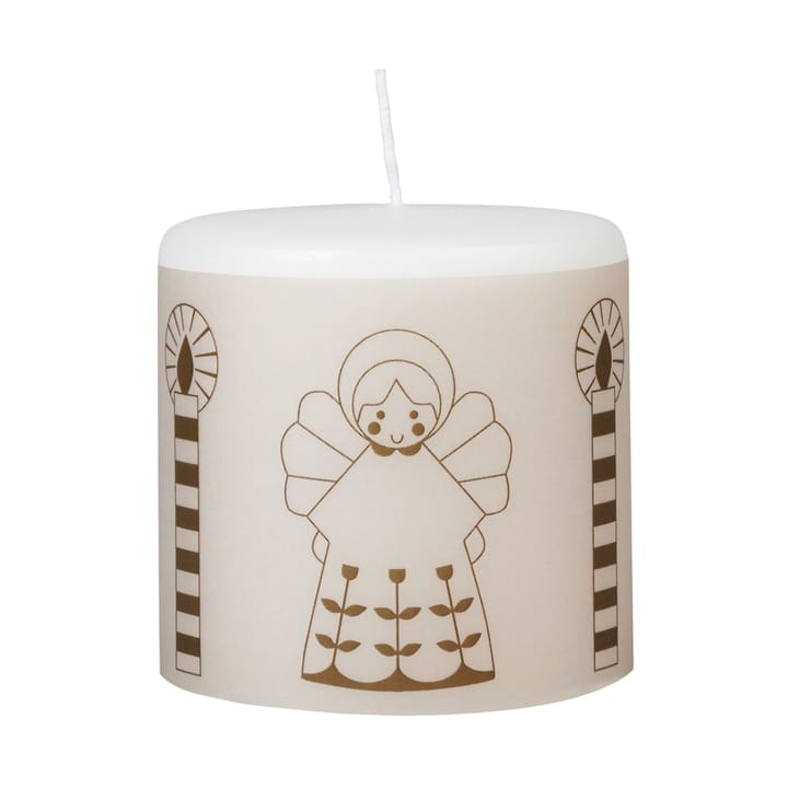 Vela Fairy Tale 8 cm - Blanco-verde - Broste Copenhagen