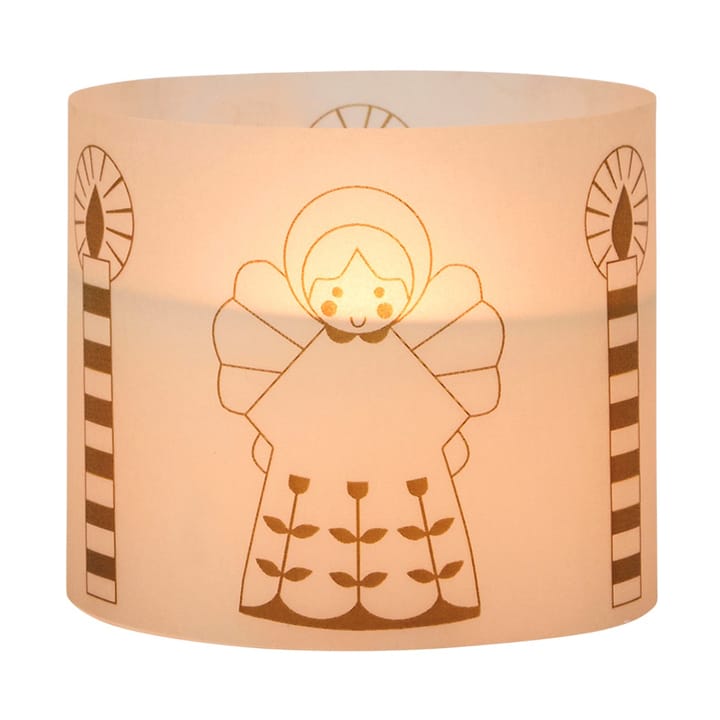 Vela Fairy Tale 8 cm, Blanco-verde Broste Copenhagen