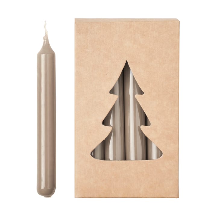 Vela para árbol de Navidad Broste glossy Ø1,2x10,2 cm 20 unidades - Linen - Broste Copenhagen