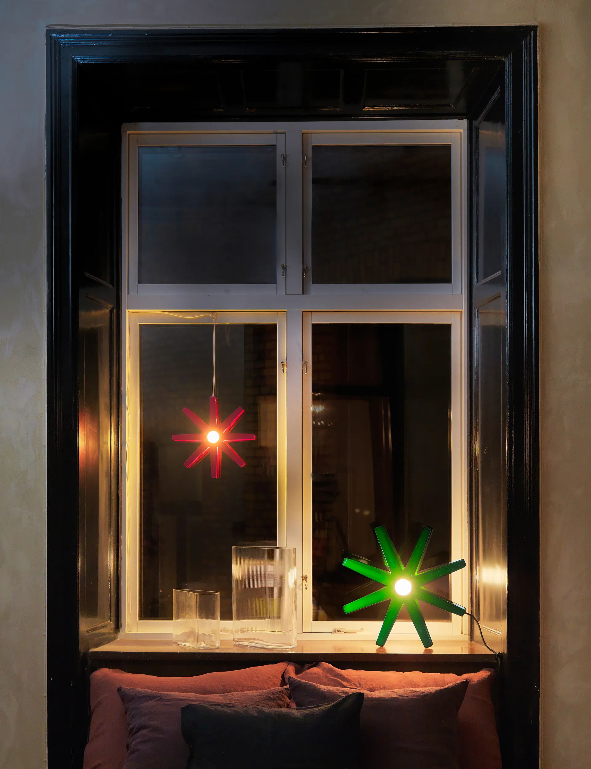 Estrella de adviento Fling rojo, Ø 33 cm Bsweden