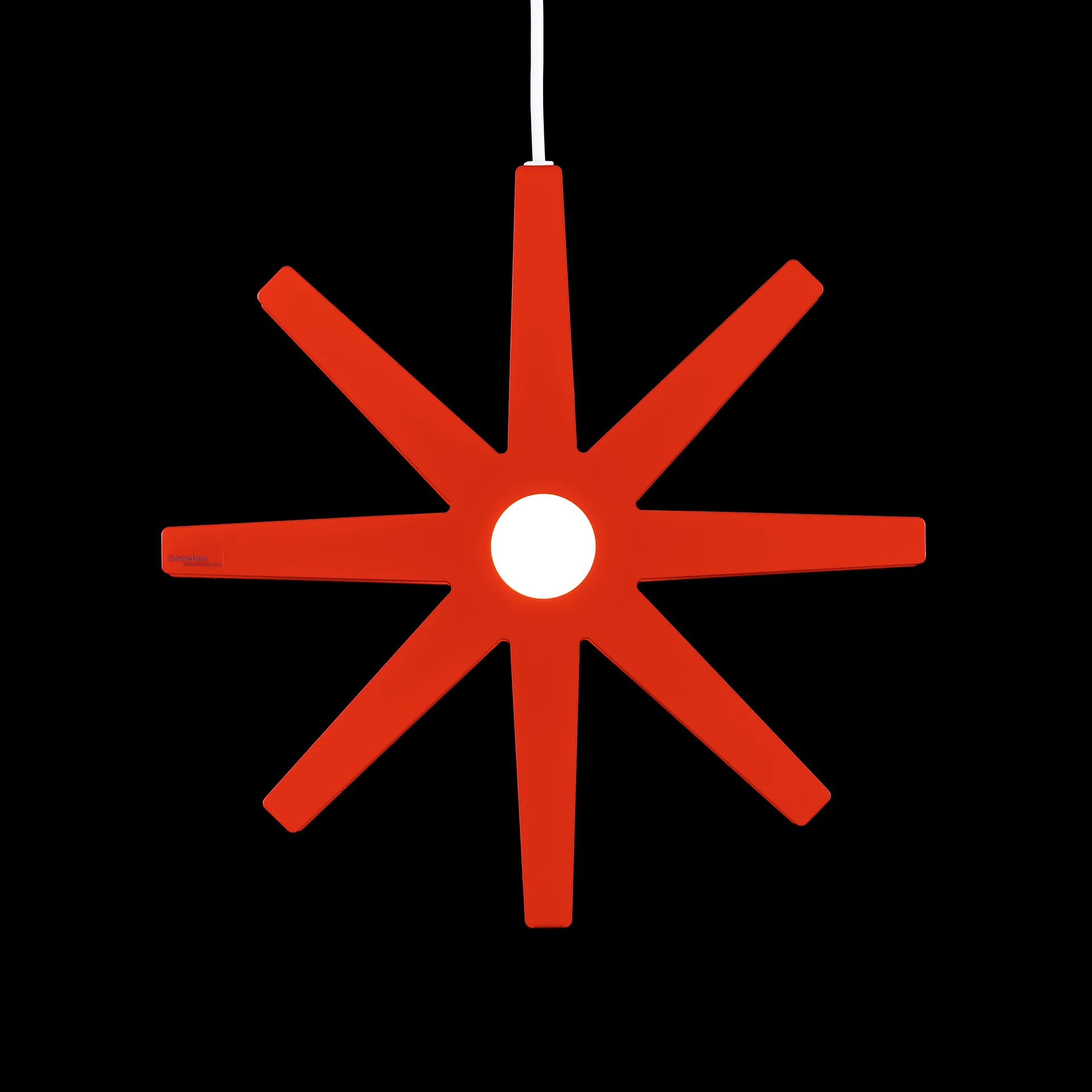 Estrella de adviento Fling rojo, Ø 33 cm Bsweden