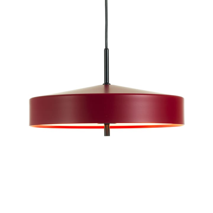 Lámpara colgante Cymbal - Rojo mate, cable negro, ø46 cm - Bsweden