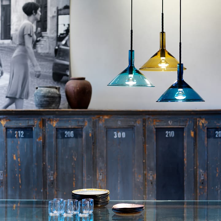 Lámpara colgante Tratten, Azul, led Bsweden