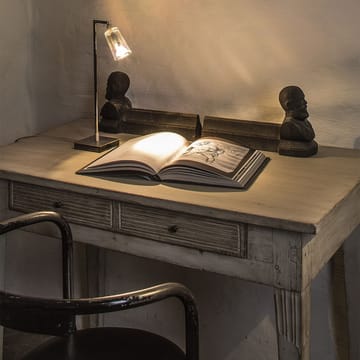 Lámpara de mesa Manhattan 8 - Vidrio transparente, rayas verticales pavonadas - Bsweden