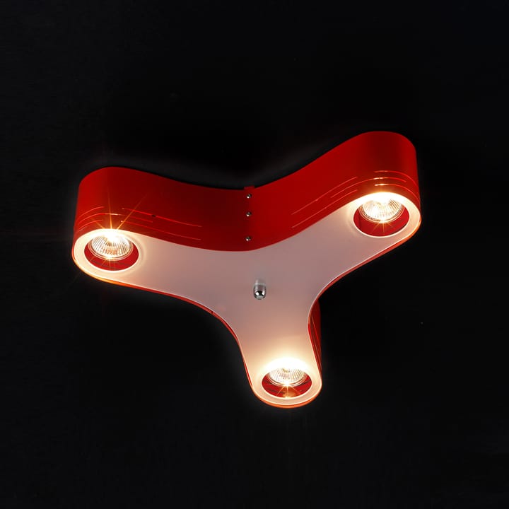 Plafón Clover 12, rojo Bsweden