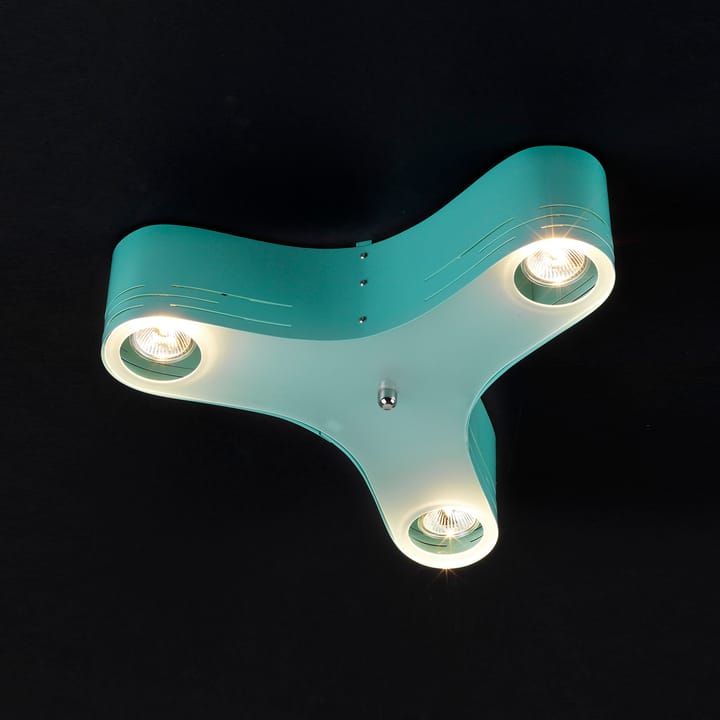 Plafón Clover 12, turquesa Bsweden