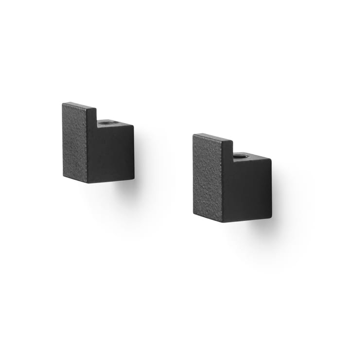 2 Consolas de pared Kubus - negro - By Lassen