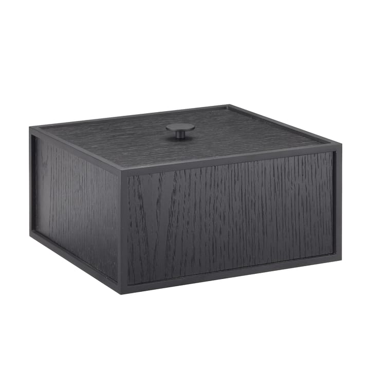 Caja con tapa Frame 20 - fresno teñido de negro - By Lassen