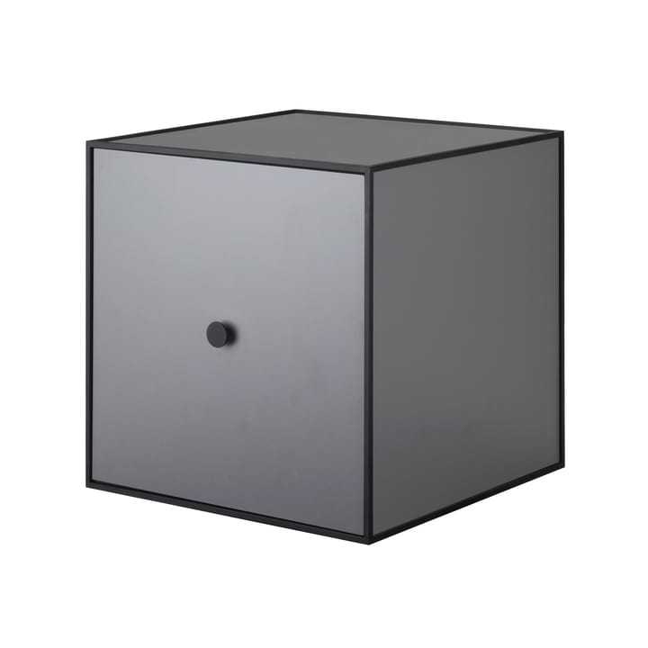 Cubo con puerta Frame 35 - gris oscuro - By Lassen