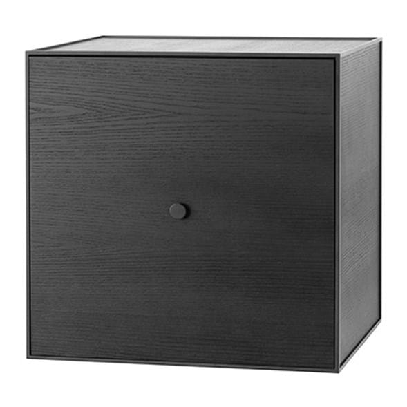 Cubo con puerta Frame 49 - fresno teñido de negro - By Lassen