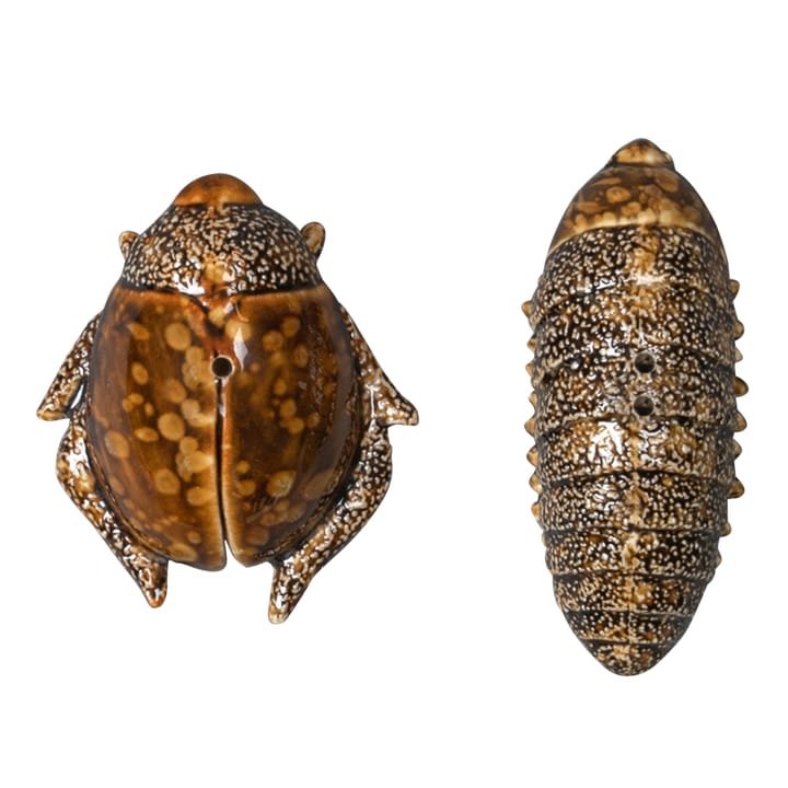 Salero y pimentero escarabajos - marrón - By On