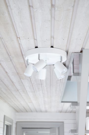 Foco de techo con 5 focos Correct - blanco - By Rydéns