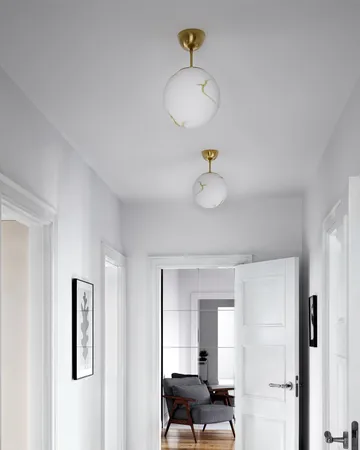 Lámpara colgante Bellagio Ø25 cm - Latón-blanco - By Rydéns