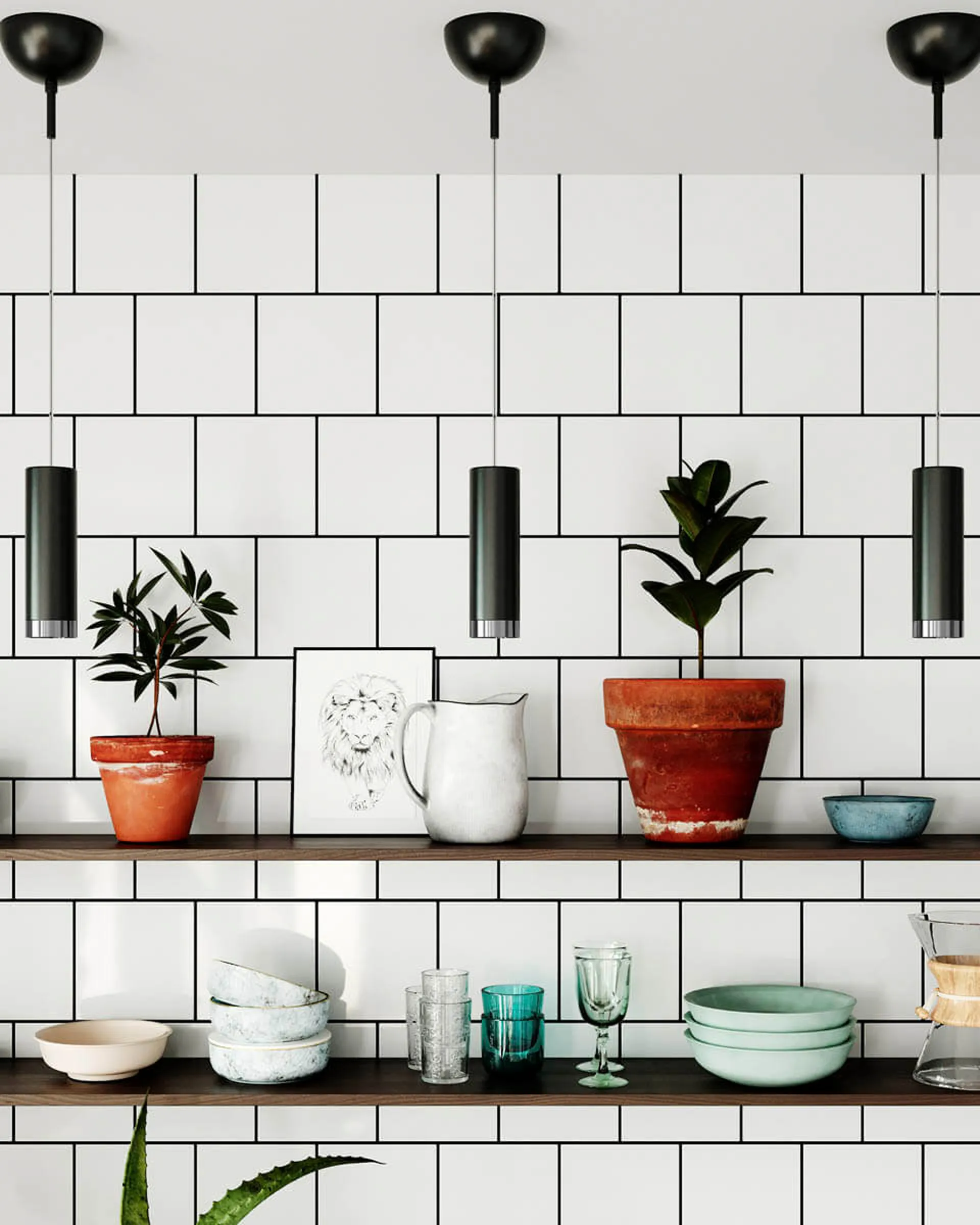 Lámpara colgante Puls 21 cm, Negro mate By Rydéns