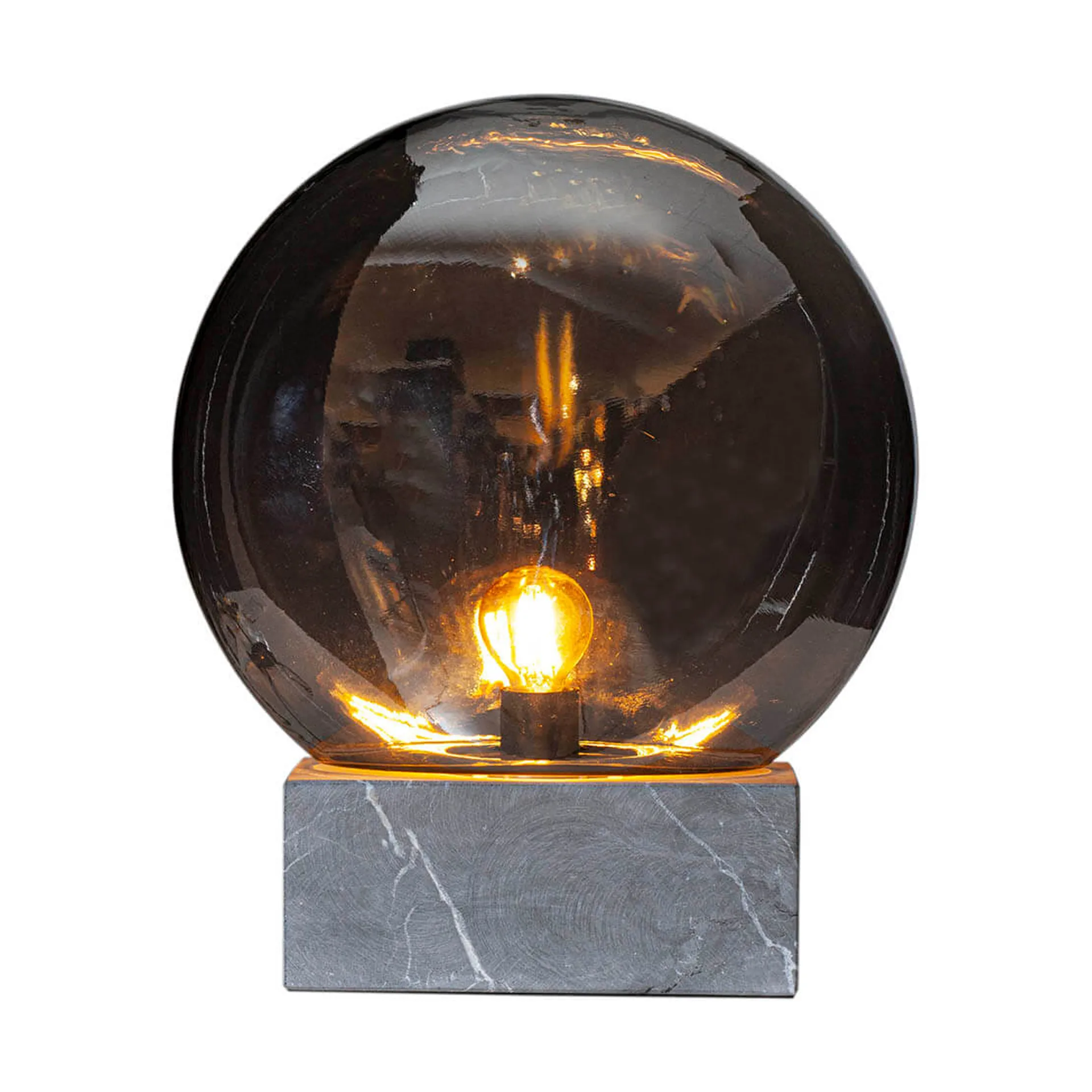 Lámpara de mesa Glori Ø30 cm, Gris humo By Rydéns