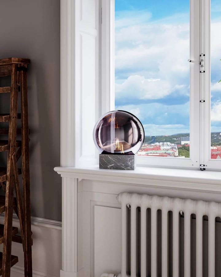 Lámpara de mesa Glori Ø30 cm - Gris humo - By Rydéns