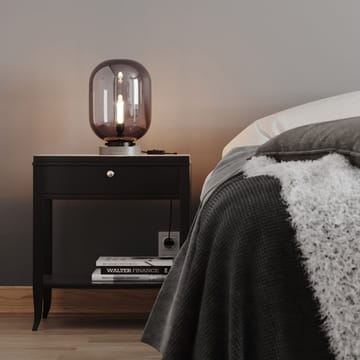 Lámpara de mesa Leola - negro mármol-gris humo - By Rydéns