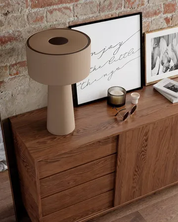 Lámpara de mesa Linum - Beige, 50 cm - By Rydéns