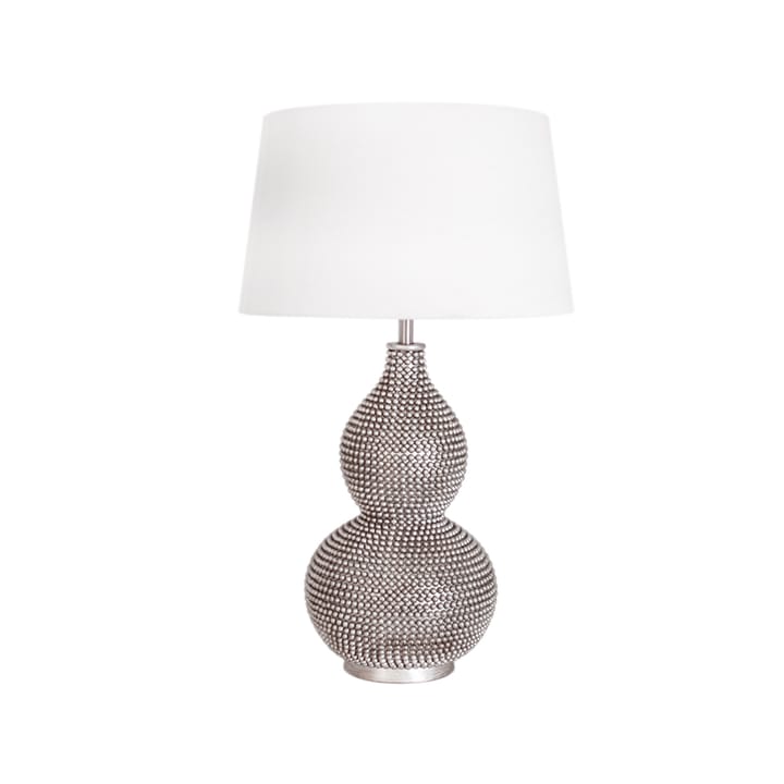 Lámpara de mesa Lofty - Satin/white, pie de lámpara de metal - By Rydéns