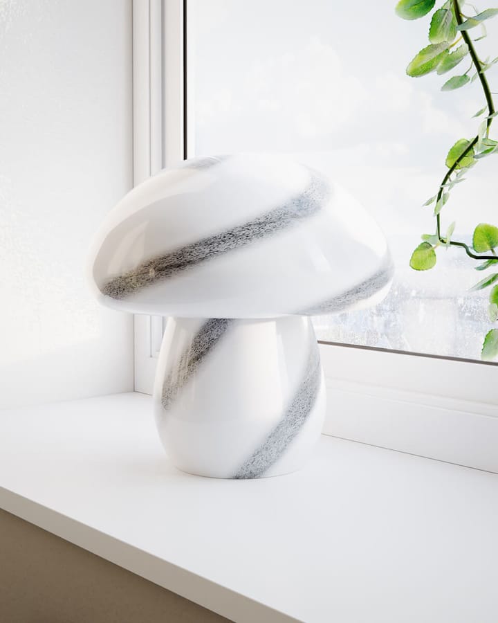 Lámpara de mesa Mira Mushroom 30 cm, Blanco-negro By Rydéns