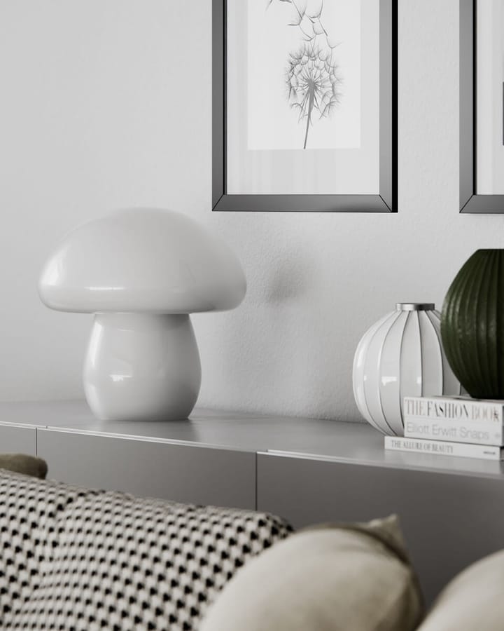 Lámpara de mesa Mira Mushroom 30 cm, Blanco By Rydéns