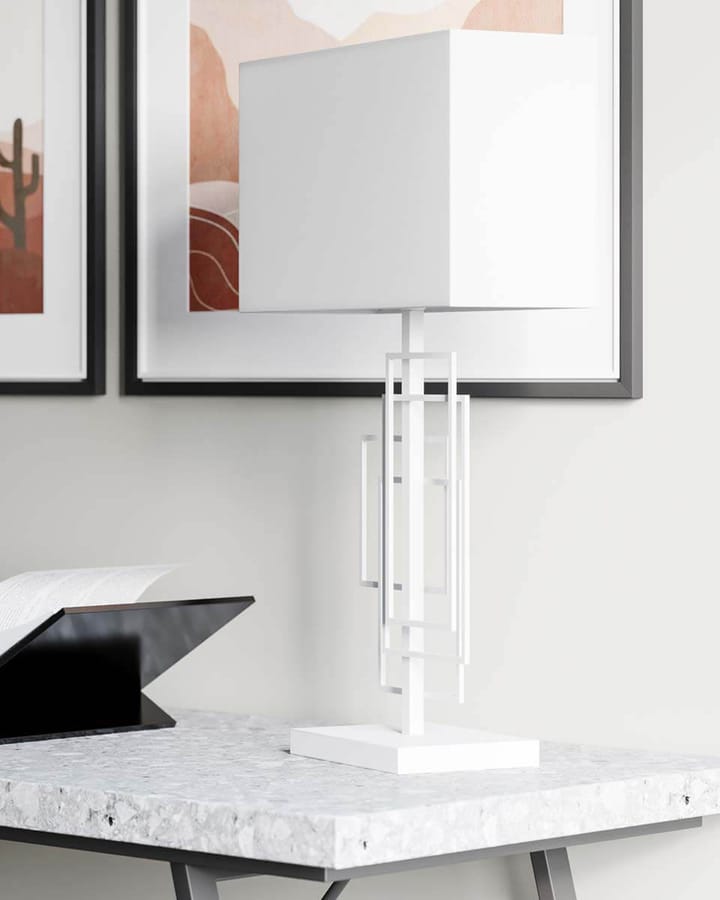 Lámpara de mesa Paragon 69 cm - Blanco mate - By Rydéns