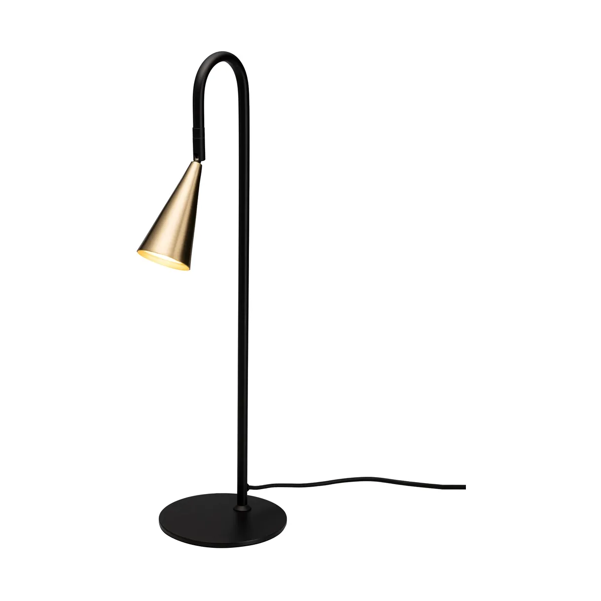 Lámpara de mesa Spline, Negro-latón, 55 cm By Rydéns