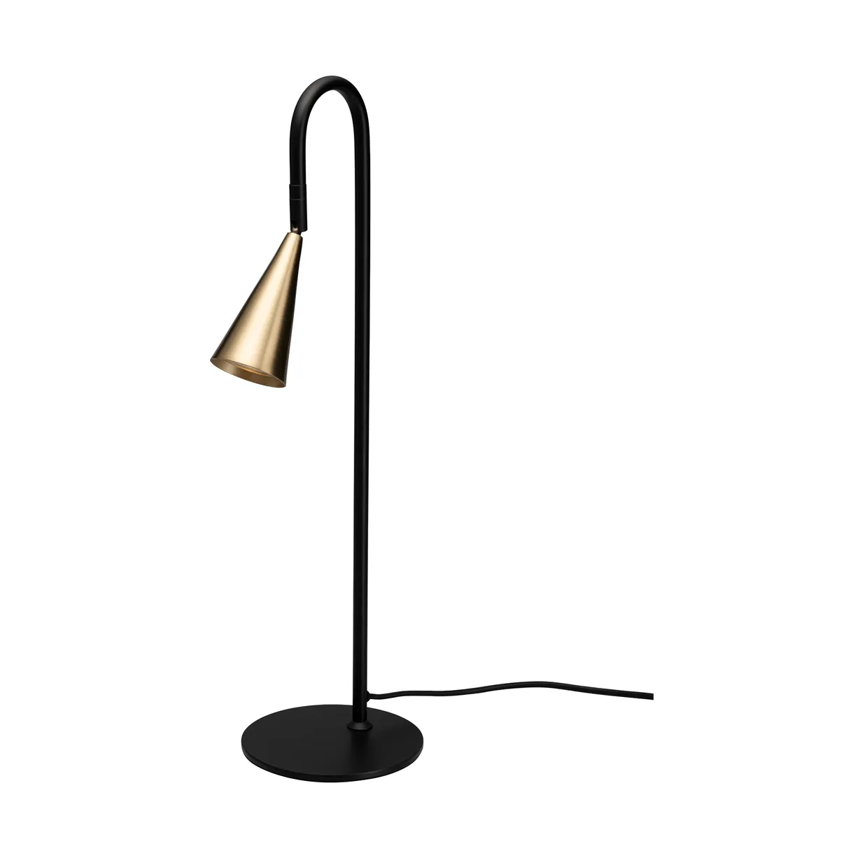 Lámpara de mesa Spline, Negro-latón, 55 cm By Rydéns