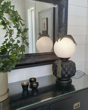 Lámpara de mesa Viva La Diva 45 cm - Negro-blanco mate - By Rydéns