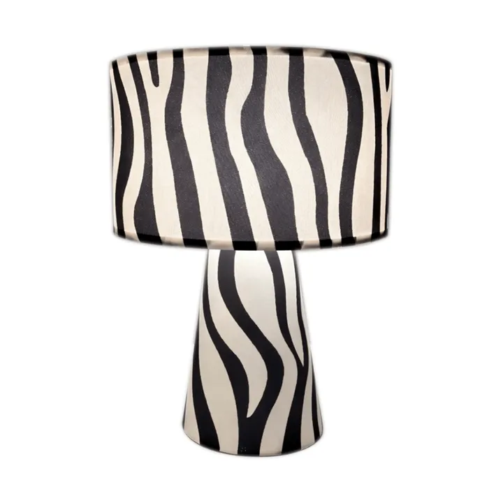 Lámpara de mesa Zany Zebra - Negro-blanco, 43 cm - By Rydéns
