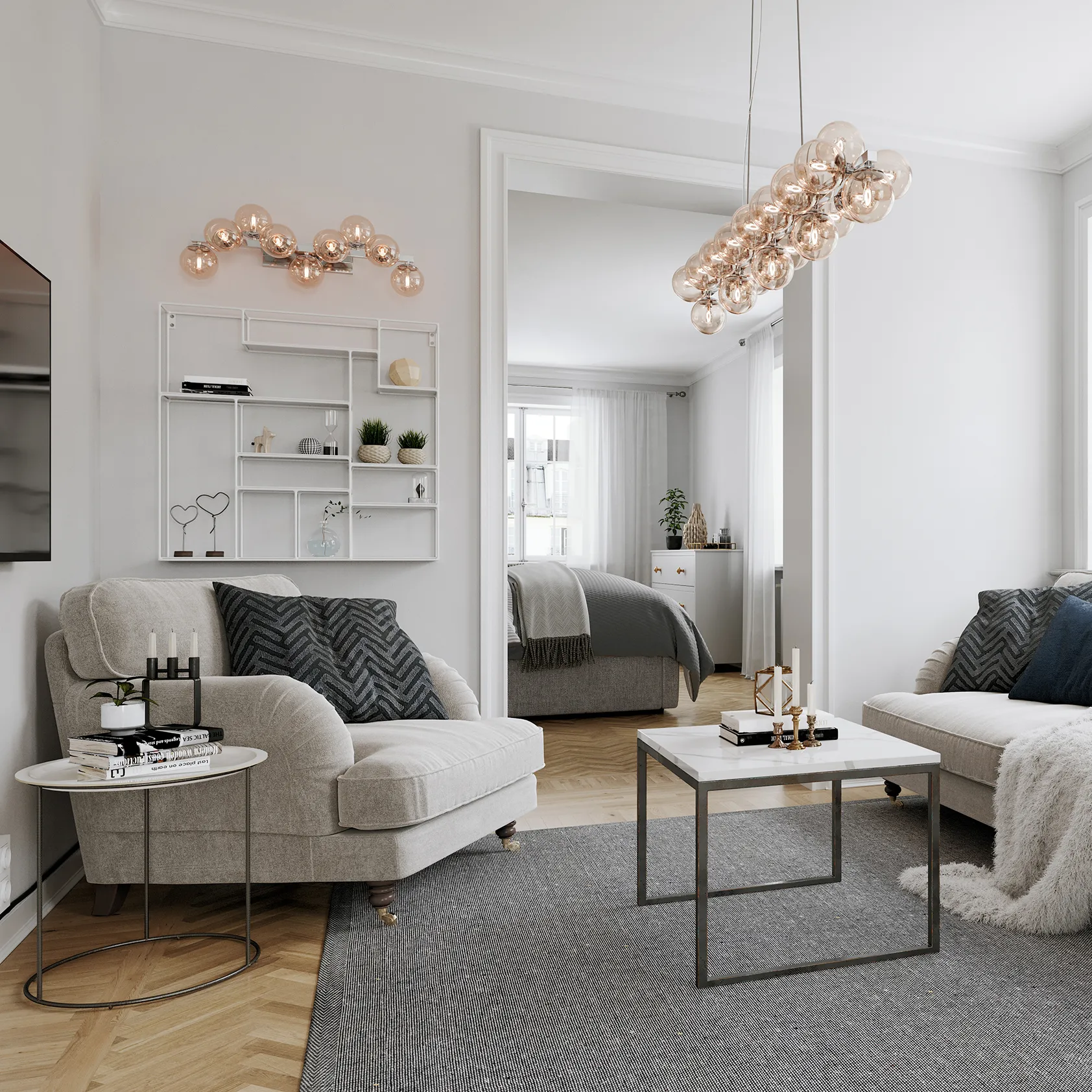 Lámpara de pared Splendor, Dorado-ámbar By Rydéns