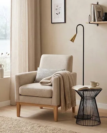 Lámpara de pie Spline - Negro-latón, 140 cm - By Rydéns