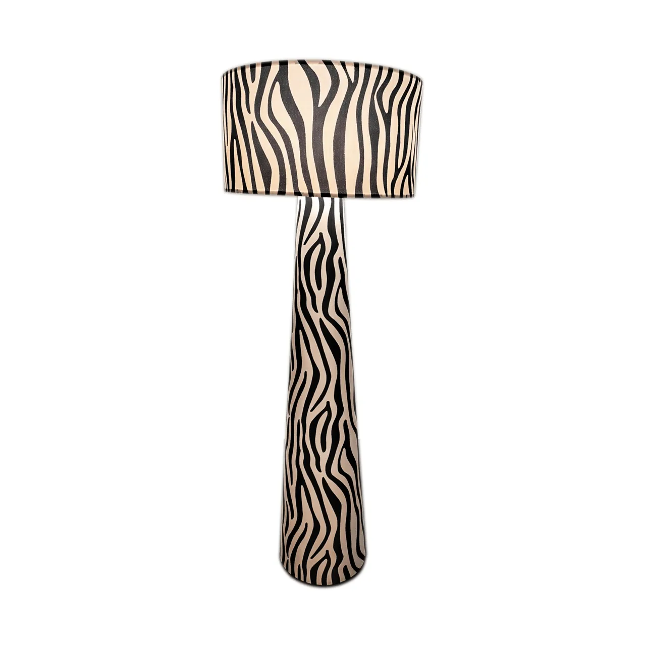 Lámpara de pie Zany Zebra, Negro-blanco, 144 cm By Rydéns