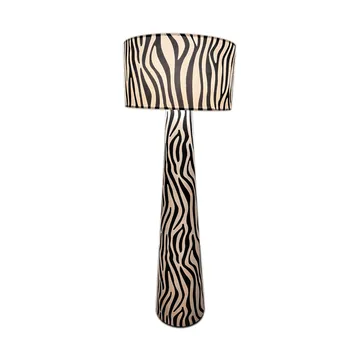Lámpara de pie Zany Zebra - Negro-blanco, 144 cm - By Rydéns