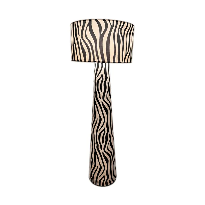 Lámpara de pie Zany Zebra - Negro-blanco, 144 cm - By Rydéns