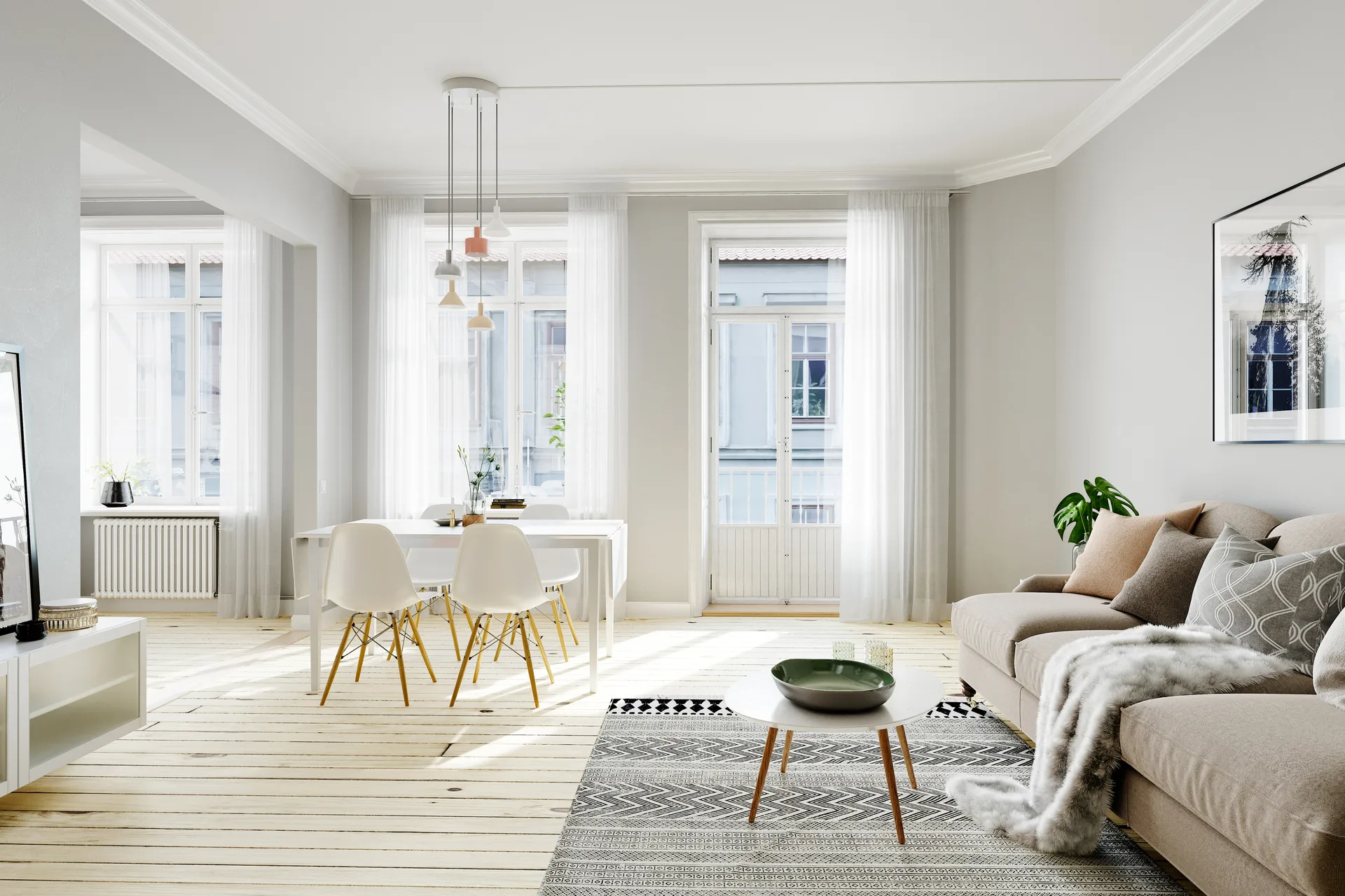 Lámpara de techo Cabano 5 lámparas, Multi By Rydéns