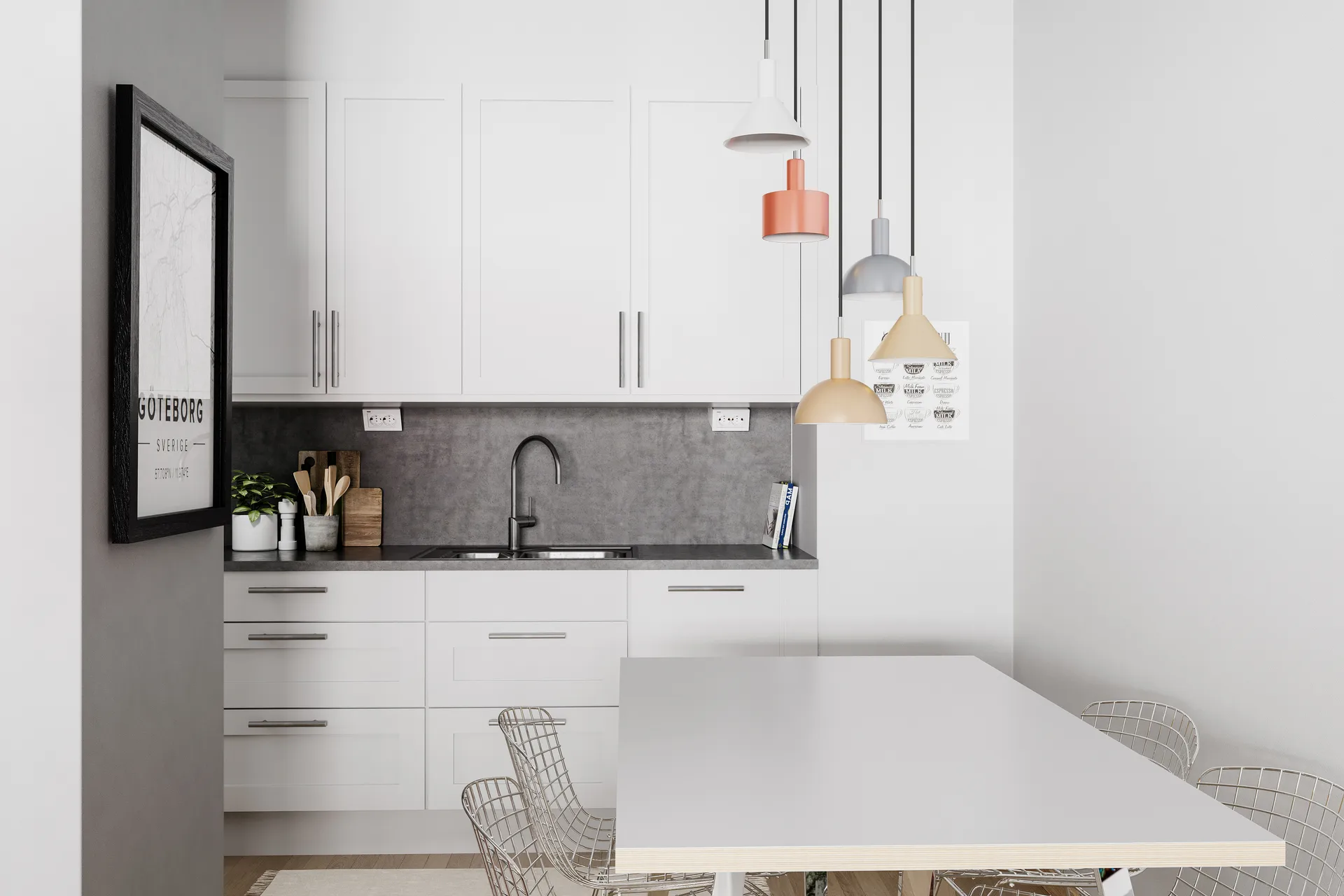 Lámpara de techo Cabano 5 lámparas, Multi By Rydéns