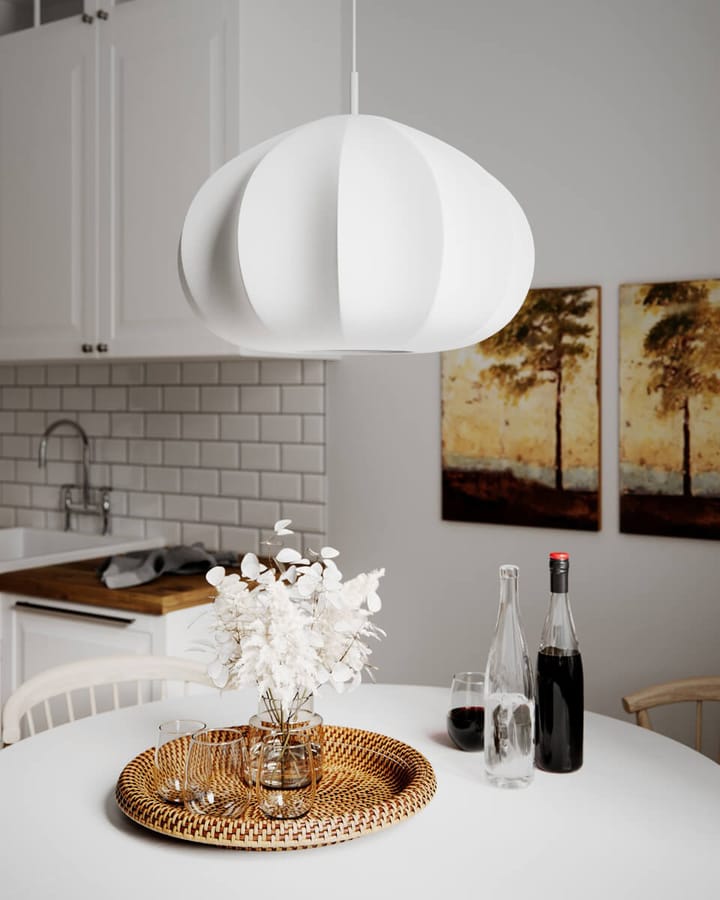 Lámpara de techo Ebba, Blanco, Ø50 cm By Rydéns